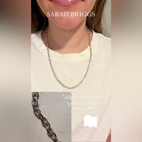 Sarah Briggs silver chain necklace - Picture 1 of 1